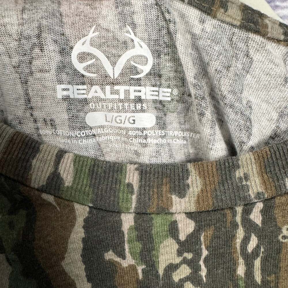 Realtree Camouflage Long Sleeve T-Shirt Size Large - Picture 4 of 4
